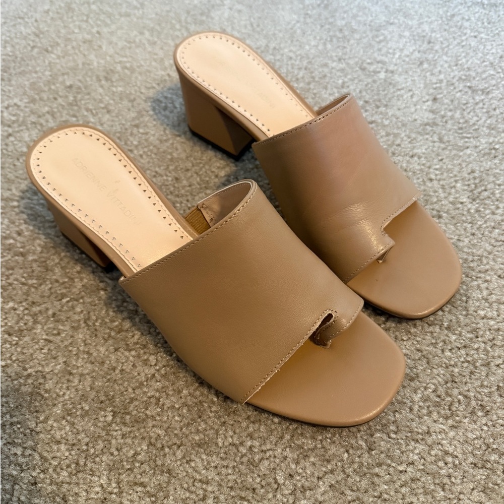 Adrienne Vittadini Size 10 Brown Heels Barely Worn